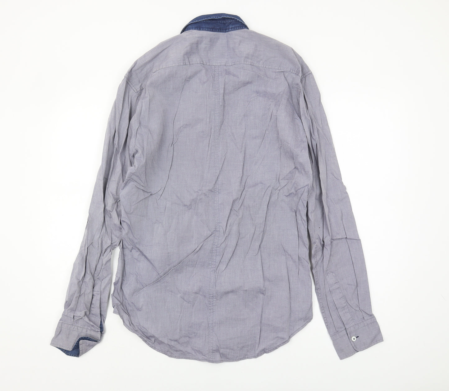 Bewley & Ritch Men's Blue Long Sleeve Shirt L