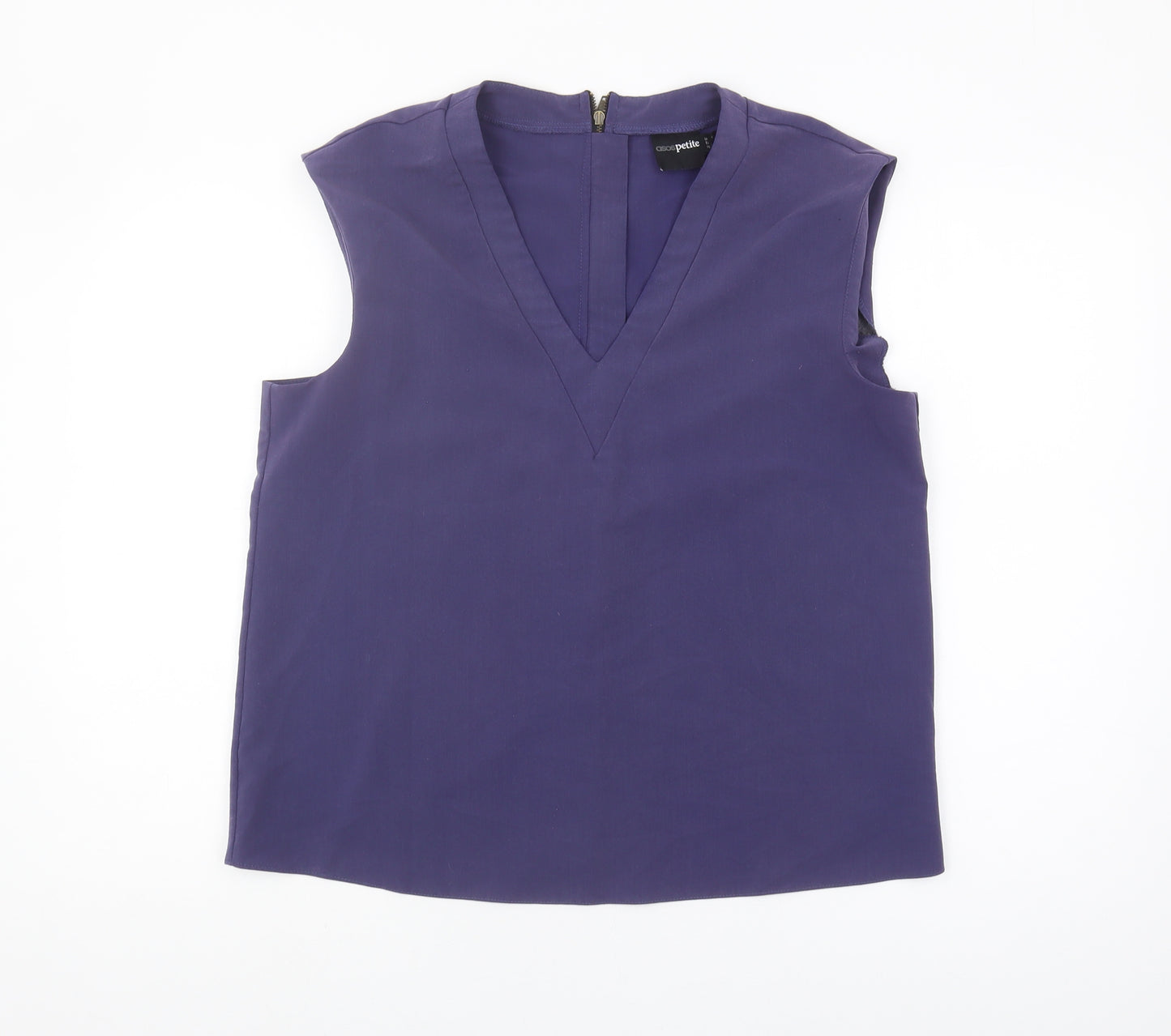 ASOS Petite Women's Purple V-Neck Blouse Size 14
