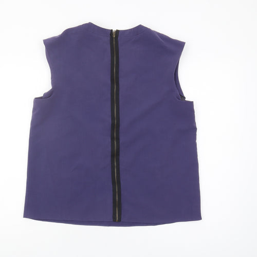 ASOS Petite Women's Purple V-Neck Blouse Size 14