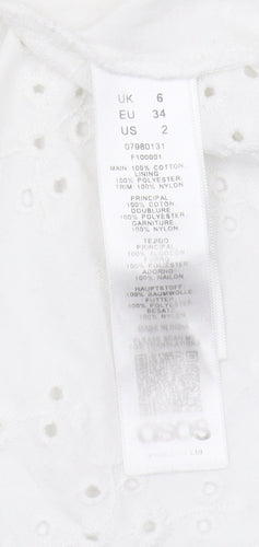 ASOS Women's White Maxi Dress Size 6