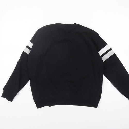 Marks and Spencer Boys Black Graphic Sweatshirt 12-13 Years