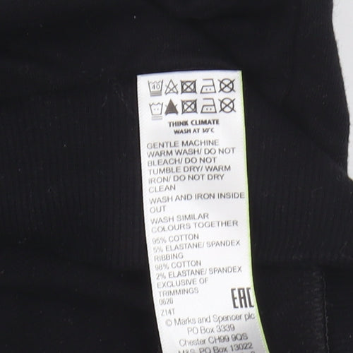 Marks and Spencer Boys Black Graphic Sweatshirt 12-13 Years