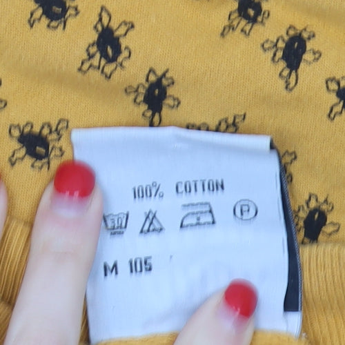 Rush Unisex Yellow Print Sweatshirt L Casual