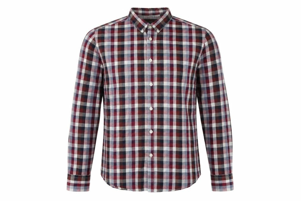 Front view of Ben Sherman Men's Multicoloured Check Shirt, size S
