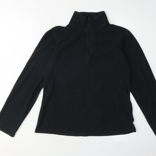 Columbia Women's Black Fleece 1/4 Zip Pullover Size S