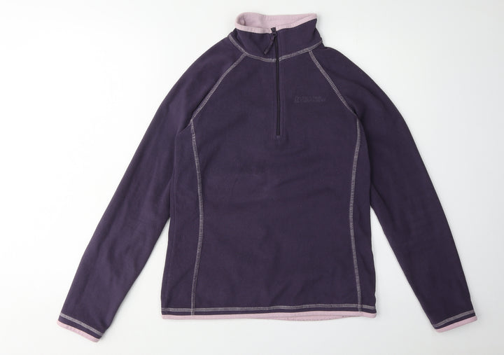 Mountain Warehouse Women's Purple Fleece Zip Sweatshirt