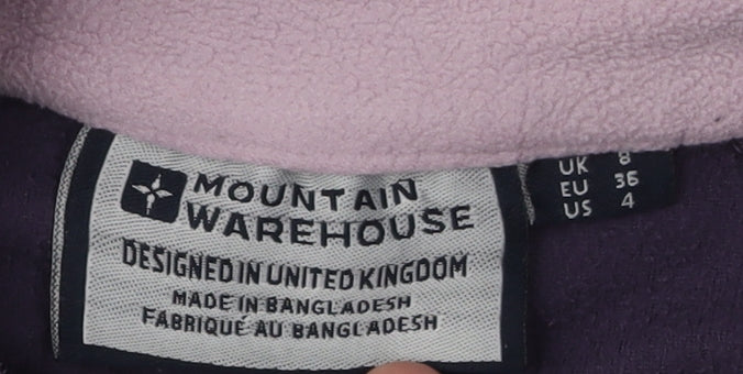 Mountain Warehouse Women's Purple Fleece Zip Sweatshirt
