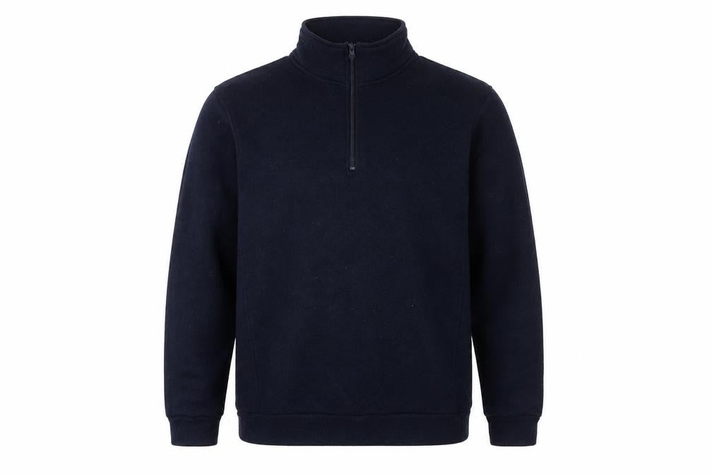 Front view of Mountain Warehouse Men's Black L Sweatshirt High Neck