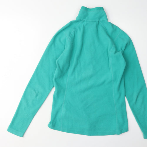 Kathmandu Women's Green Fleece Zip Pullover Sweatshirt UK 6