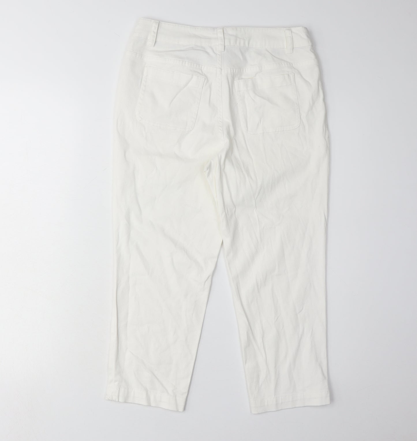 Seasalt Women's White Cropped Jeans UK Size 6