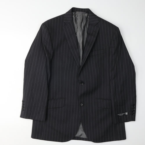 Austin Reed Men's Black Pinstripe Blazer - 40R Classic