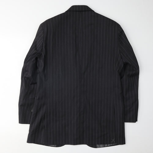 Austin Reed Men's Black Pinstripe Blazer - 40R Classic