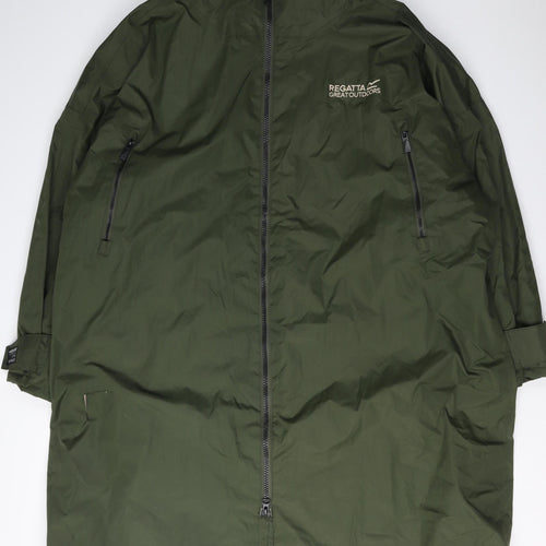 Regatta Women's Green Parka Coat L - Hooded Outdoor Jacket