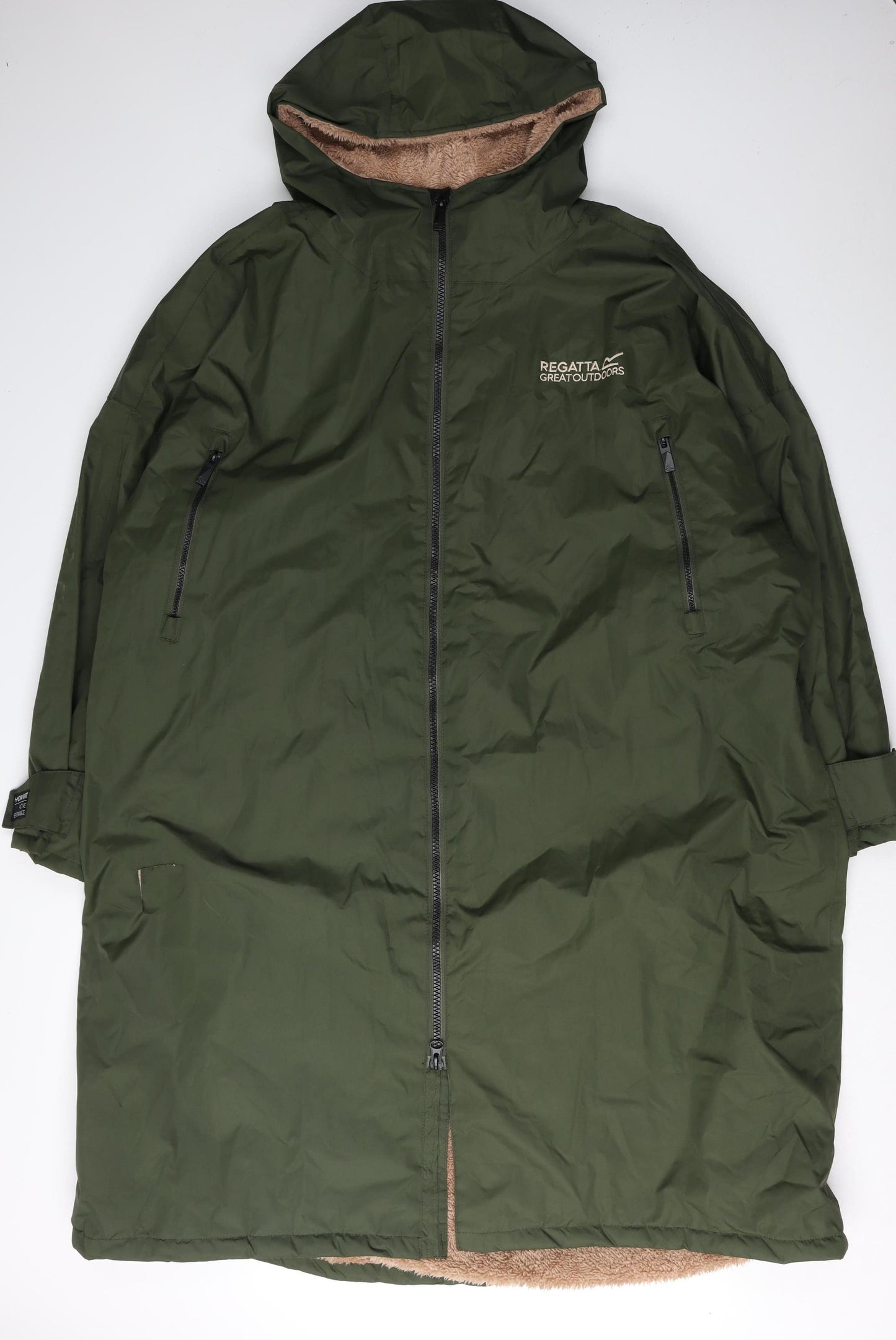 Regatta Women's Green Parka Coat L - Hooded Outdoor Jacket