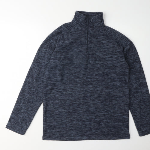 Mountain Warehouse Men's Blue 1/4 Zip Sweatshirt XS