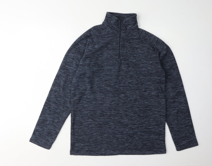 Mountain Warehouse Men's Blue 1/4 Zip Sweatshirt XS