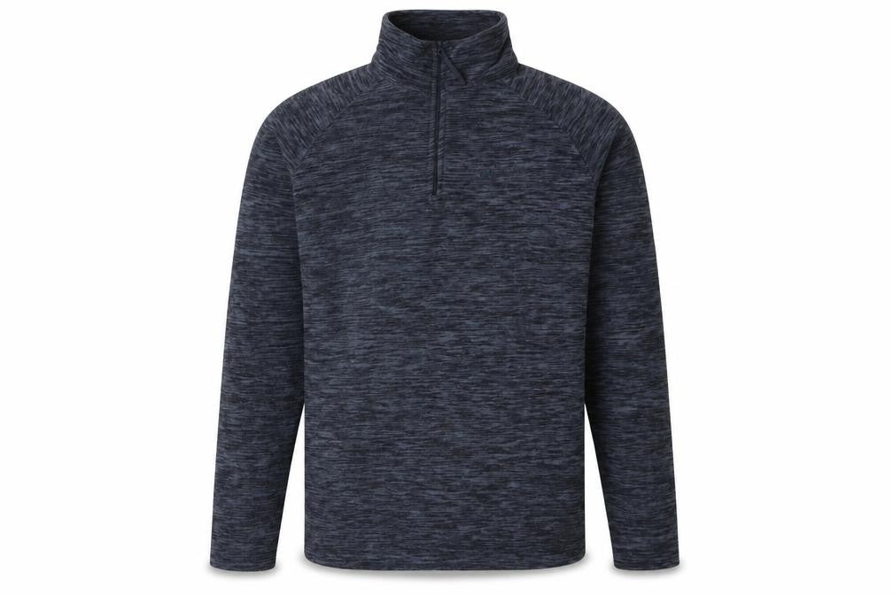 Front view of Mountain Warehouse Men's Blue 1/4 Zip Sweatshirt XS