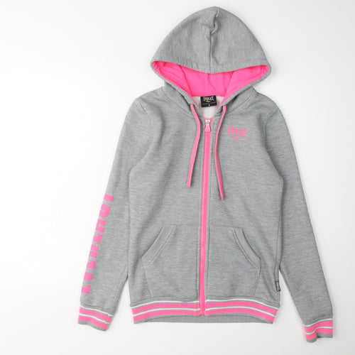 Everlast Women's Grey Hoodie with Zip, Size 8