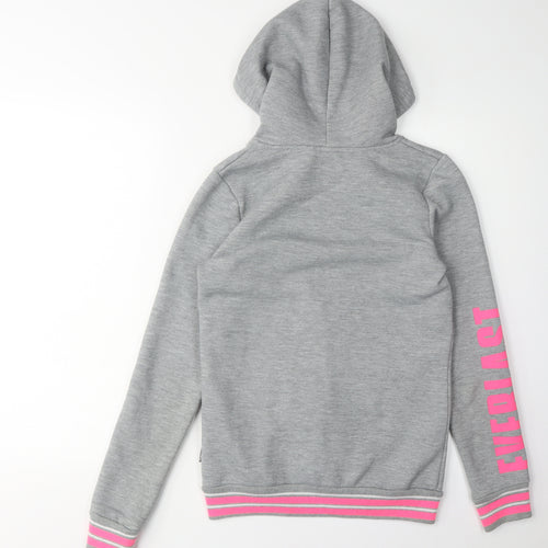 Everlast Women's Grey Hoodie with Zip, Size 8