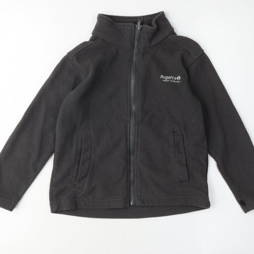 Regatta Boys Black Fleece Jacket 5-6 Years