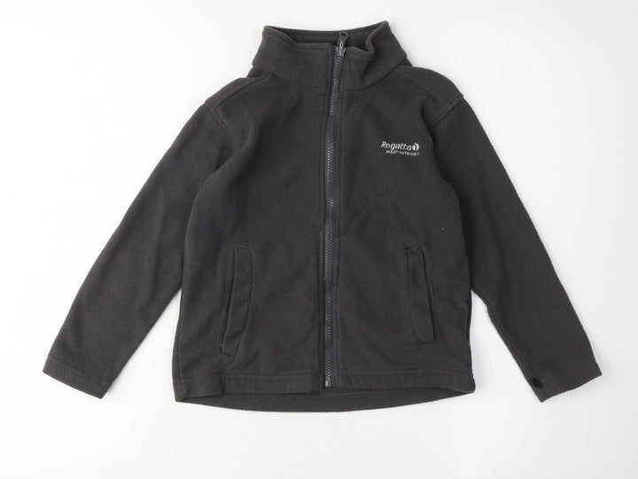 Regatta Boys Black Fleece Jacket 5-6 Years