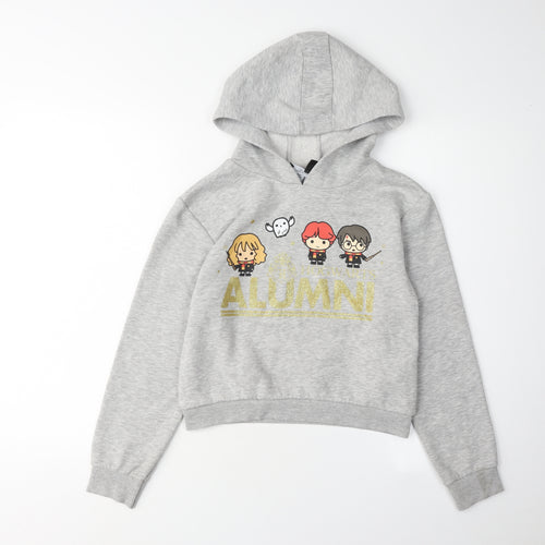 Harry Potter Girls Grey Pullover Hoodie - 10-11 Years