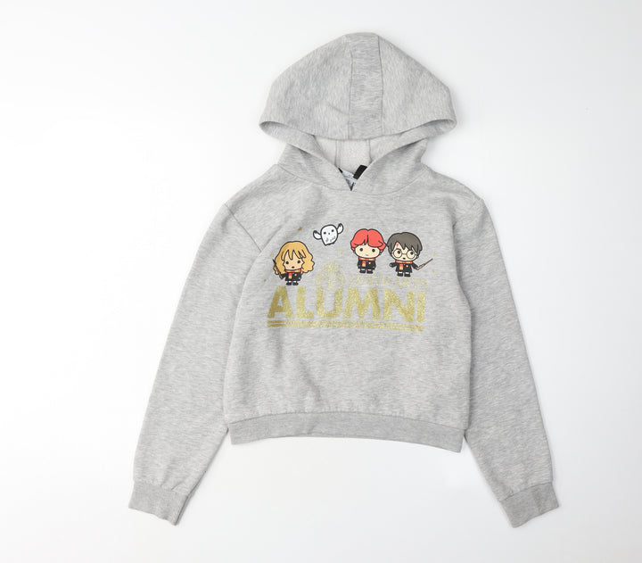 Harry Potter Girls Grey Pullover Hoodie - 10-11 Years