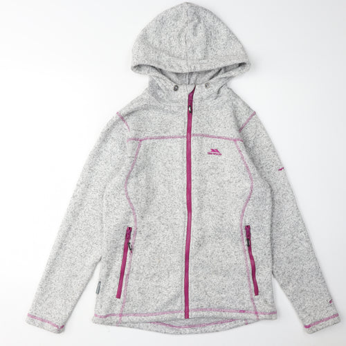 Trespass Women's Grey Hooded Jacket Size M