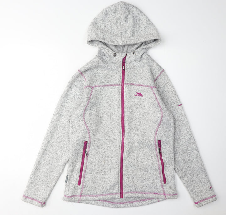 Trespass Women's Grey Hooded Jacket Size M