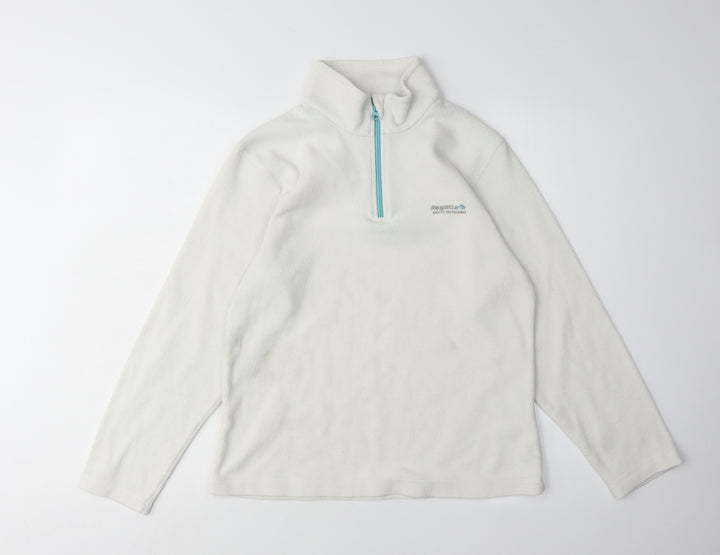 Regatta Women’s White Pullover Fleece Sweatshirt Size 10