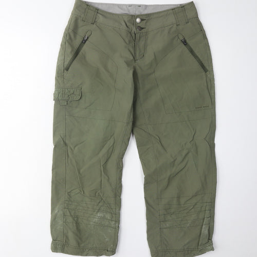 Columbia Women's Green Capri Hiking Trousers, Size 10