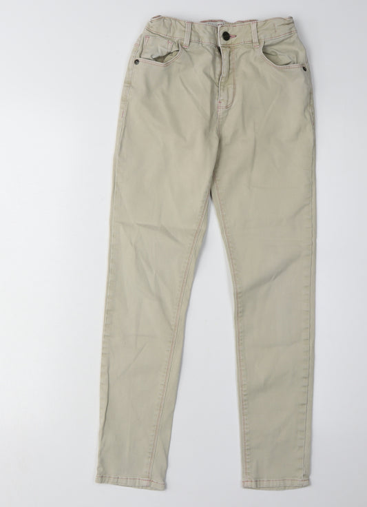 FatFace Girls Beige Straight Jeans 10-11 Years