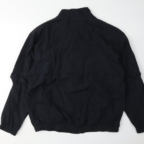 Nike Men's Black Track Jacket L Regular Fit Nylon