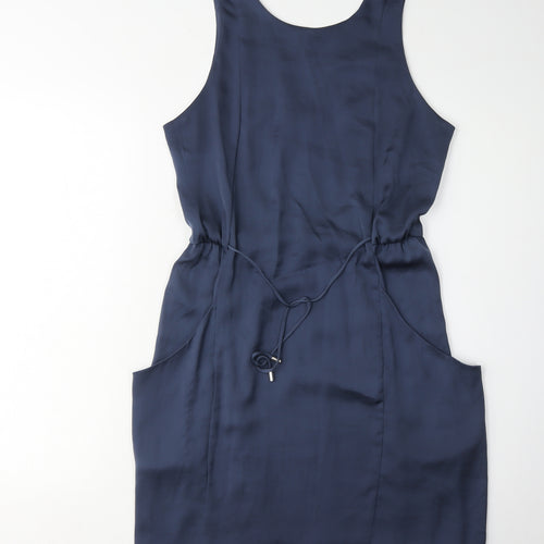 Whistles Women's Blue Sleeveless Dress UK 8