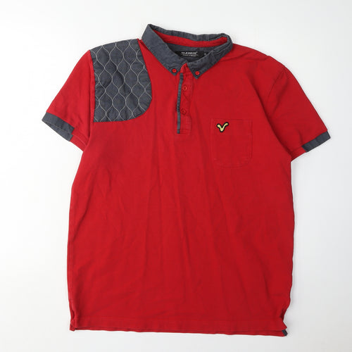Voi Jeans Co. Men's Red XL Polo Shirt