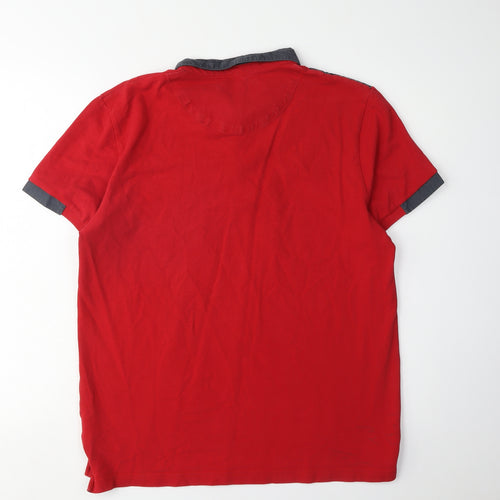 Voi Jeans Co. Men's Red XL Polo Shirt
