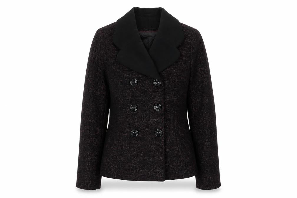 Front view of Ella by Viyella Women's Black, size 12, Blazer