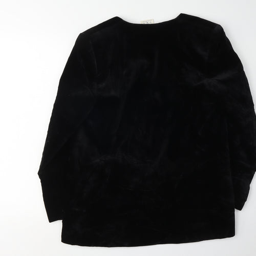 Alexon Women's Black Velvet Suit Jacket Size 12