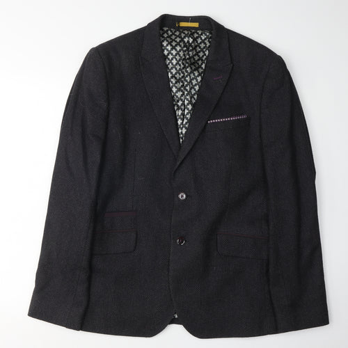 Ted Baker Men's Black Slim Fit Blazer Jacket Size 4