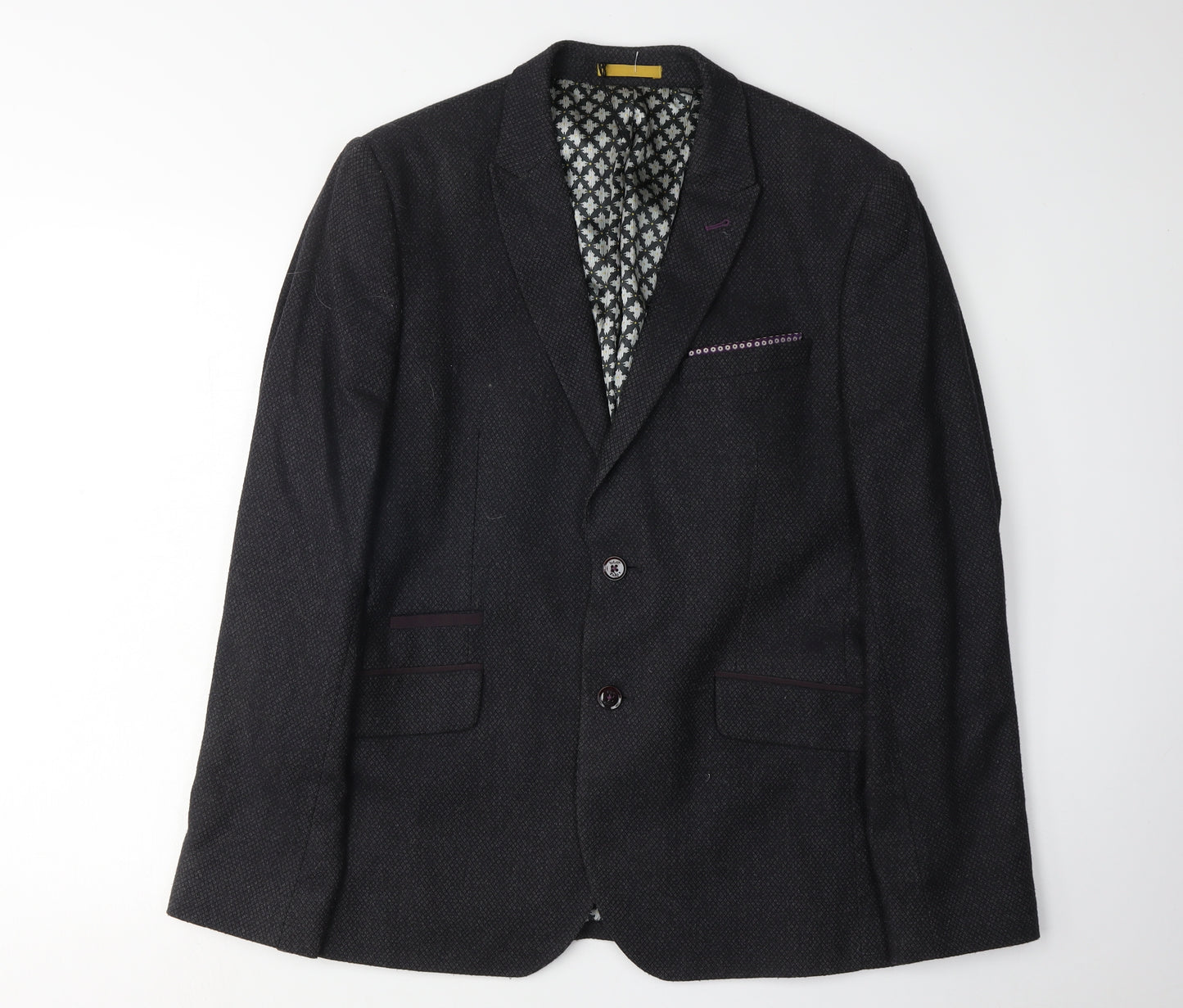 Ted Baker Men's Black Slim Fit Blazer Jacket Size 4