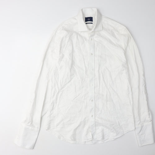 Moss 1851 Men's White Formal Dress Shirt 16