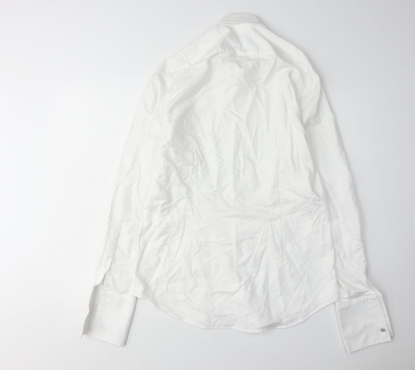 Moss 1851 Men's White Formal Dress Shirt 16
