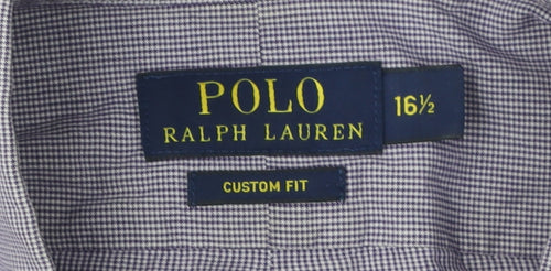 Polo Ralph Lauren Men's Purple Check Long Sleeve Shirt 16.5