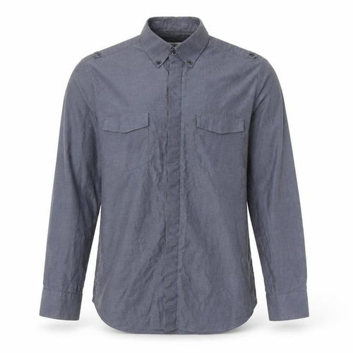 Calvin Klein Men's Blue Slim Fit Long Sleeve Shirt M
