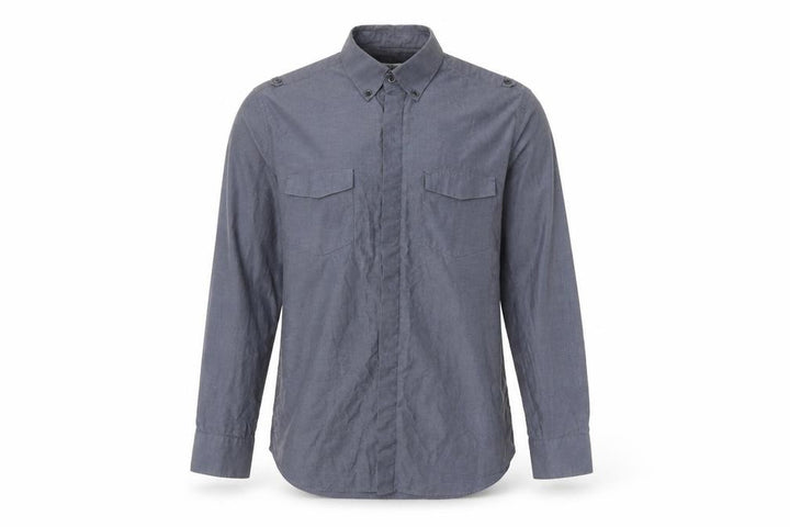 Calvin Klein Men's Blue Slim Fit Long Sleeve Shirt M