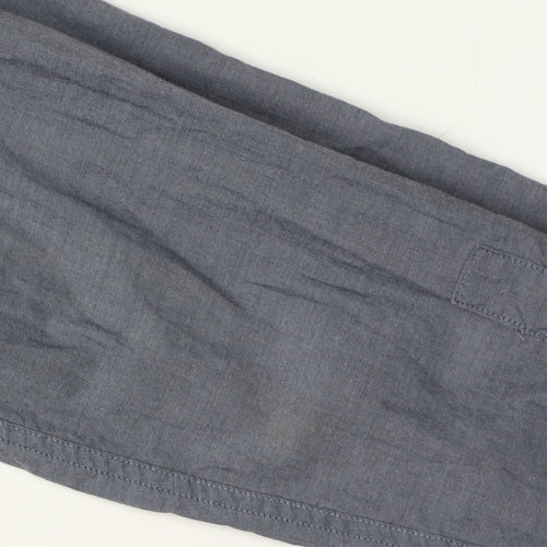 Calvin Klein Men's Blue Slim Fit Long Sleeve Shirt M