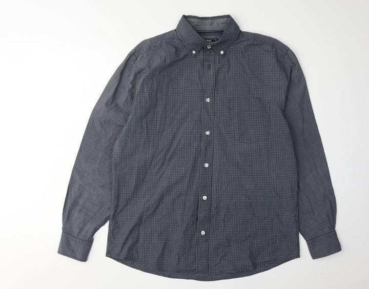 Maine New England Men's Blue Check Shirt - Size S