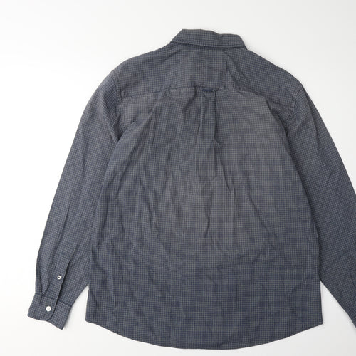 Maine New England Men's Blue Check Shirt - Size S