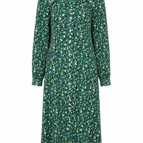 Monsoon Women's Green Floral Shirt Dress S