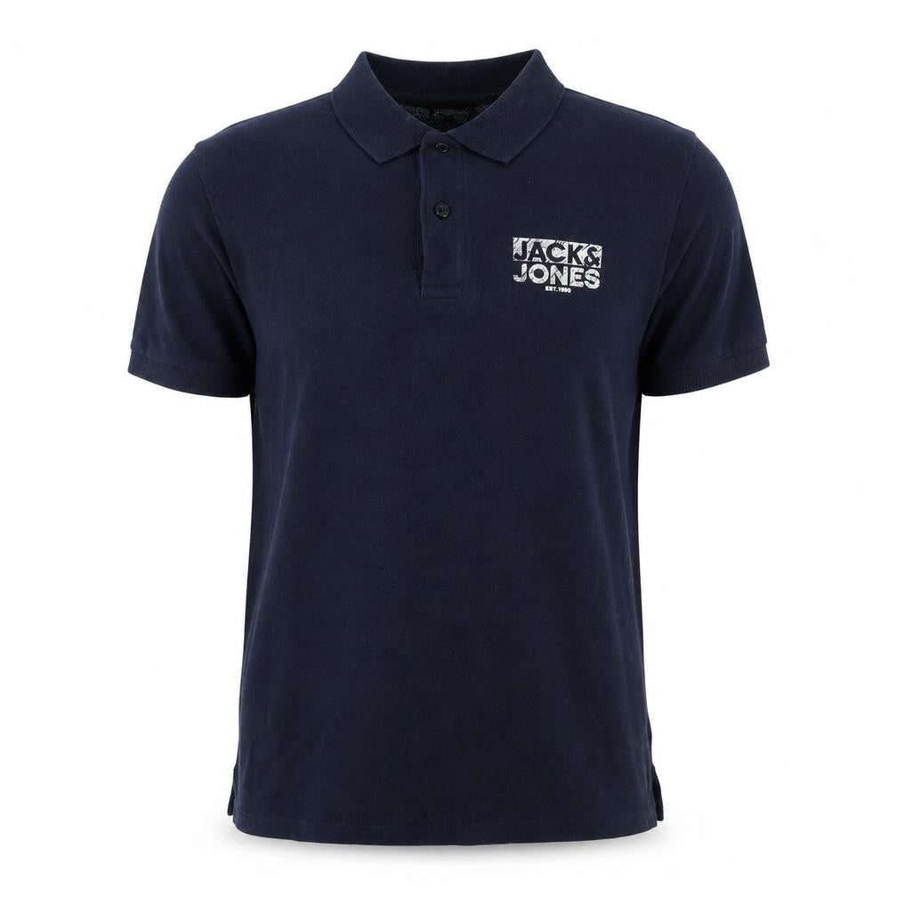 Front view of Jack & Jones Men's Blue XS Polo Shirt
